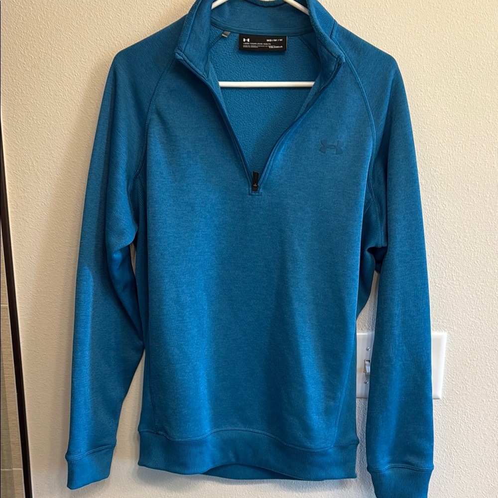 Under Armour Men's Teal Zip-Up Sweater